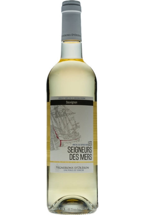 Vin blanc IGP Charentais Île d’Oléron Les Seigneurs des Mers – bouteille et étiquette