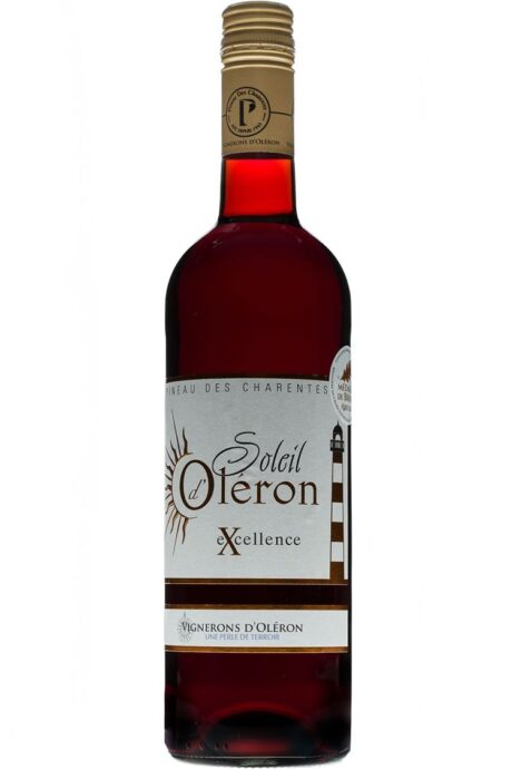 Pineau des Charentes rouge Soleil d’Oléron Excellence, vin de liqueur élaboré par les Vignerons d’Oléron