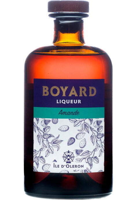 Bouteille de Liqueur de Cognac Amande Boyard, liqueur artisanale de l’île d’Oléron aux arômes d’amande